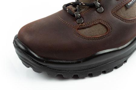 Ghete de drumeție confortabile din piele Grisport pentru bărbați, impermeabile, maro/negru