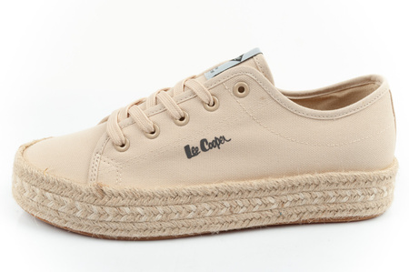 Tenisi espadrile damă Lee Cooper [LCW-25-44-3215L] Platformă, bej.
