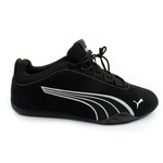 Pantofi sport pentru femei Puma Catch Soleil SD, piele naturală neagră, la modă