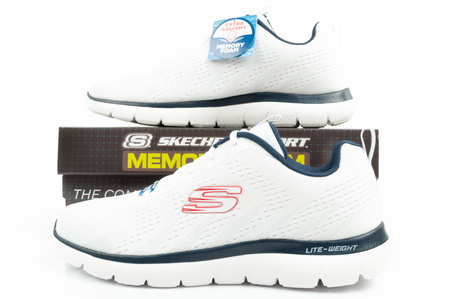 Pantofi sport Skechers Summits-Torre, sneakerși sport pentru bărbați, ușori și confortabili, albi