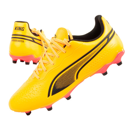 Ghete de fotbal Puma King Match FG/AG [107570 05], portocalii.