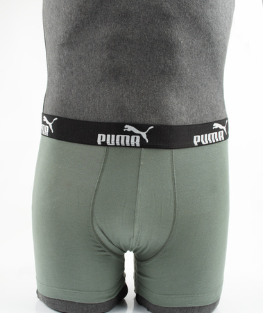 Boxeri Puma pentru bărbați, pachet de 9 bucăți, negri, gri, kaki, bumbac confortabil