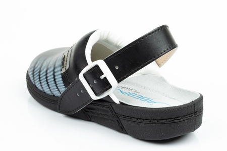 Pantofi de papuci de baie pantofi medicali Abeba din piele [7212]