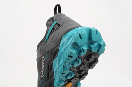 Pantofi de drumeție Aku Flyrock Gore-Tex pentru femei, gri-albastru durabil