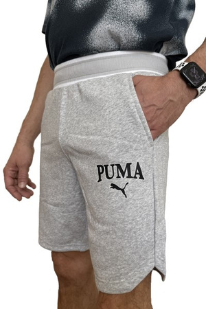 Pantaloni scurți bărbați Pantaloni scurți din bumbac Puma Squad [678975 04], gri.