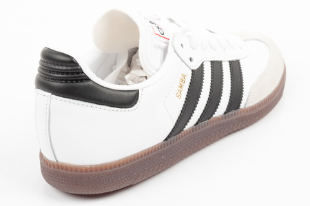 Teniși Adidas Samba, piele la modă, alb