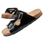 Abeba Sandals work flip flops Black [8088]