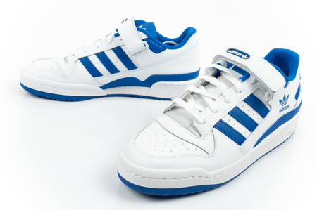 Pantofi sport Adidas Forum Low pentru bărbați, albi, confortabili, la modă, cu închidere Velcro