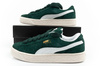 Pantofi sport Puma Suede XL Hairy din piele, verde la modă [397241 02]