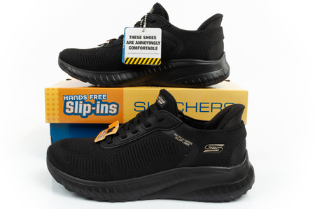 Pantofi sport de damă Skechers Bobs Squad [117497/BBK] SLIP-INS, negri.