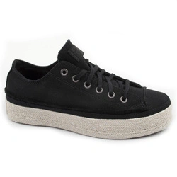 Teniși Converse Chuck Taylor Espadrile pentru femei, la modă, negri, confortabili