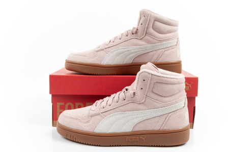 Pantofi sport de iarnă Puma Reb-L Mid roz pudrat pentru femei, model înalt