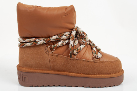 Pantofi de iarna dama D.Franklin [DFSH375003-TAN], maro.