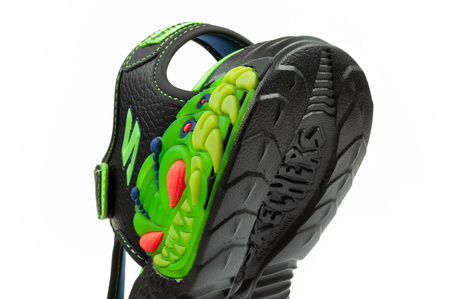 Sandale Skechers pentru copii [400614L/BKLM] Pantofi cu LED, negru.