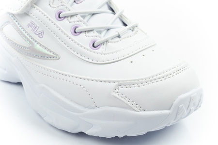 Pantofi sport Fila Skye V Kids cu velcro pentru fete, albi