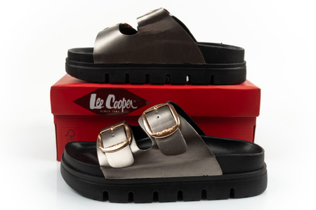 Pantofi sport Lee Cooper pentru femei, argintii, cu platformă confortabilă și la modă