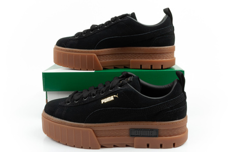 Pantofi sport Puma Mayze pentru femei, cu platformă, negri, din piele la modă