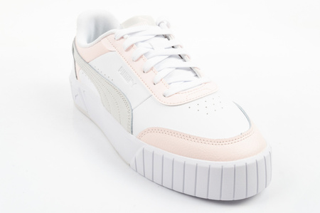 Teniși sport Puma Carina Mia din piele pentru femei, culoare albă