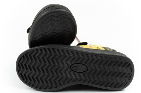 Pantofi sport pentru copii Leomil, adidași ușori Pokemon cu velcro, negri