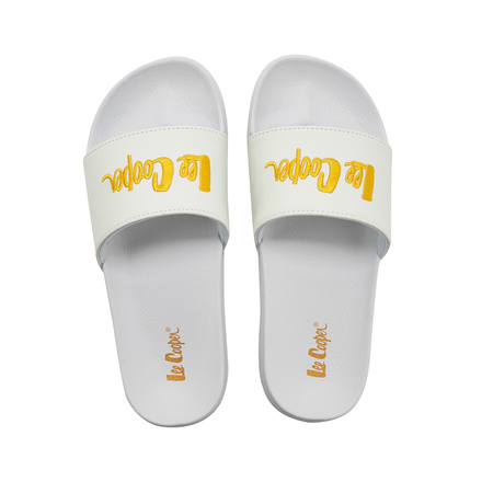 Teniși Lee Cooper pentru femei, Slip-On, Confortabili, Ușori, Albi, Galbeni