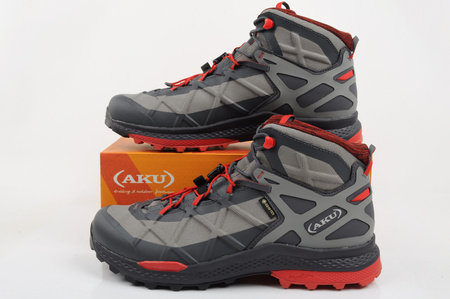 Ghete de drumeție Aku Rocket Gore-Tex pentru bărbați, gri/roșu