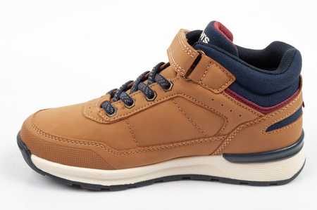Pantofi sport Levi's Sierra High-Top pentru copii, maro, cu velcro