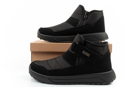 Ghete de iarnă Progress - Ghete de zăpadă izolate pentru bărbați cu benzi velcro