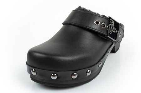 Saboți din piele Scholl Iconic [F307031004], negri.