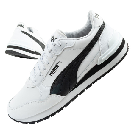Pantofi sport Puma ST Runner v4 pentru copii, piele albă