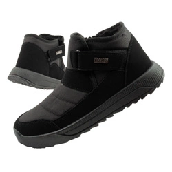 Ghete de iarnă Progress - Ghete de zăpadă izolate pentru bărbați cu benzi velcro