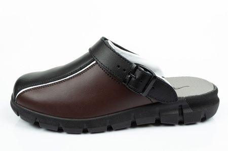 Pantofi de papuci de baie pantofi medicali Abeba din piele [57315]