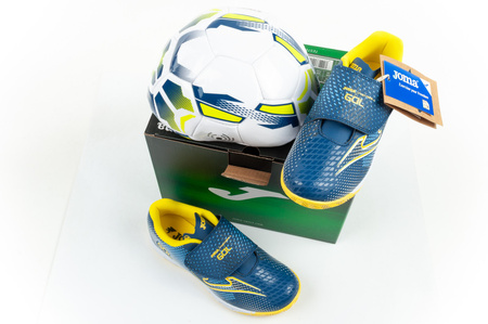 Pantofi de fotbal de sală Joma Gol JR 2603, în set cu mingea