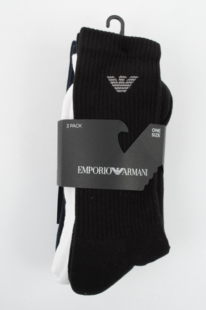 Șosete Emporio Armani Calza pentru bărbați, bumbac confortabil, set de 3