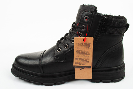 Ghete Wrangler Gillen Fur pentru bărbați, negre, ghete izolate la modă