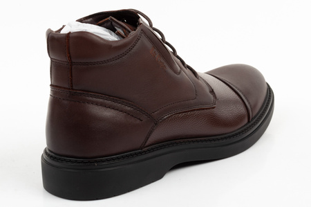 Ghete elegante Lee Cooper pentru bărbați, din piele, maro, cu izolație