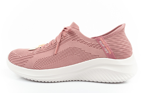 Pantofi sport Skechers Ultra Flex pentru femei, model tenis SLIP-INS, roz, confortabili