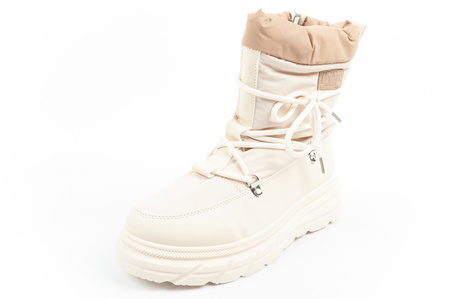 Pantofi de drumeție de iarnă Lee Cooper pentru femei, izolați, bej și crem