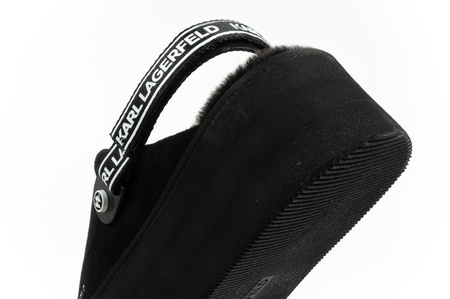 Karl Lagerfeld Pantofi sport termici cu blană, model salopetă [KL48502 50X]