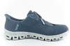 Pantofi sport impermeabili pentru femei Skechers Glide-Step [104571/SLT] Slip-in, albastru.