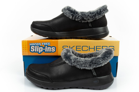 Pantofi de iarnă Skechers ON-THE [175490/BKGY] SLIP-IN, negri.