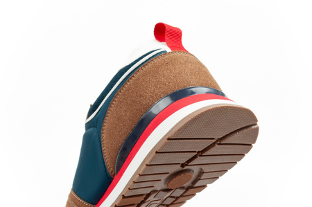 Teniși Lee Cooper pentru bărbați, la modă, confortabili, durabili, bleumarin, maro