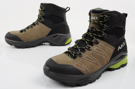 Pantofi de trekking Aku Adapta Gore-Tex din piele, negri și verzi, pentru bărbați