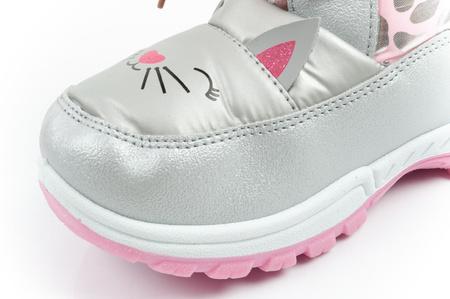 Ghete de iarnă Leomil pentru fete cu blană călduroasă și pisicuțe