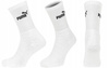 Puma Crew [7308 300] Pachet de 3 șosete lungi albe.