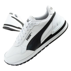 Pantofi sport Puma ST Runner v4 pentru copii, piele albă