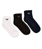 Șosete Emporio Armani Calza pentru bărbați, bumbac confortabil, set de 3, alb, bleumarin, negru