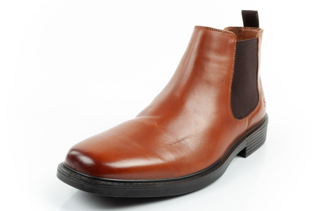 Ghete Chelsea Skechers pentru bărbați Miller-Boris Elegant Leather, maro