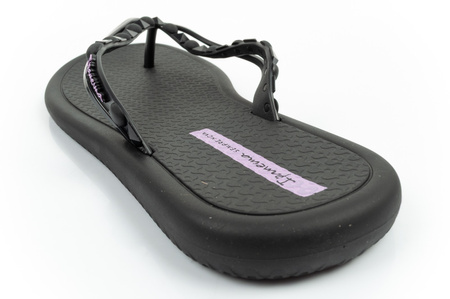 Șlapi de damă Ipanema Meu Sol Ad, confortabili, negri, la modă