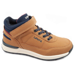 Pantofi sport Levi's Sierra High-Top pentru copii, maro, cu velcro