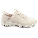Teniși Skechers Glide-Step pentru femei, pantofi sport confortabili ecru